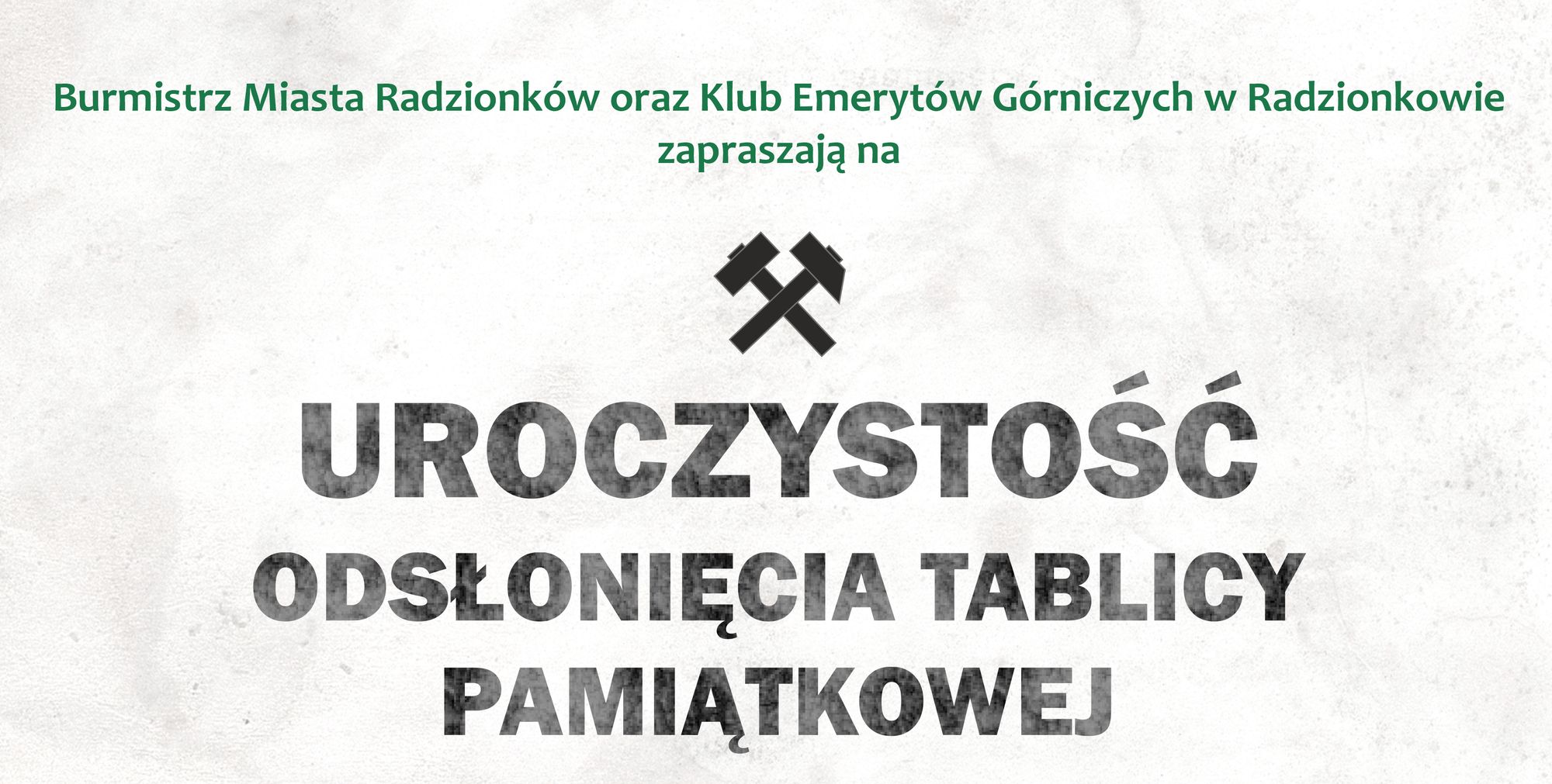 odsłonięcie tablicy pamiątkowej